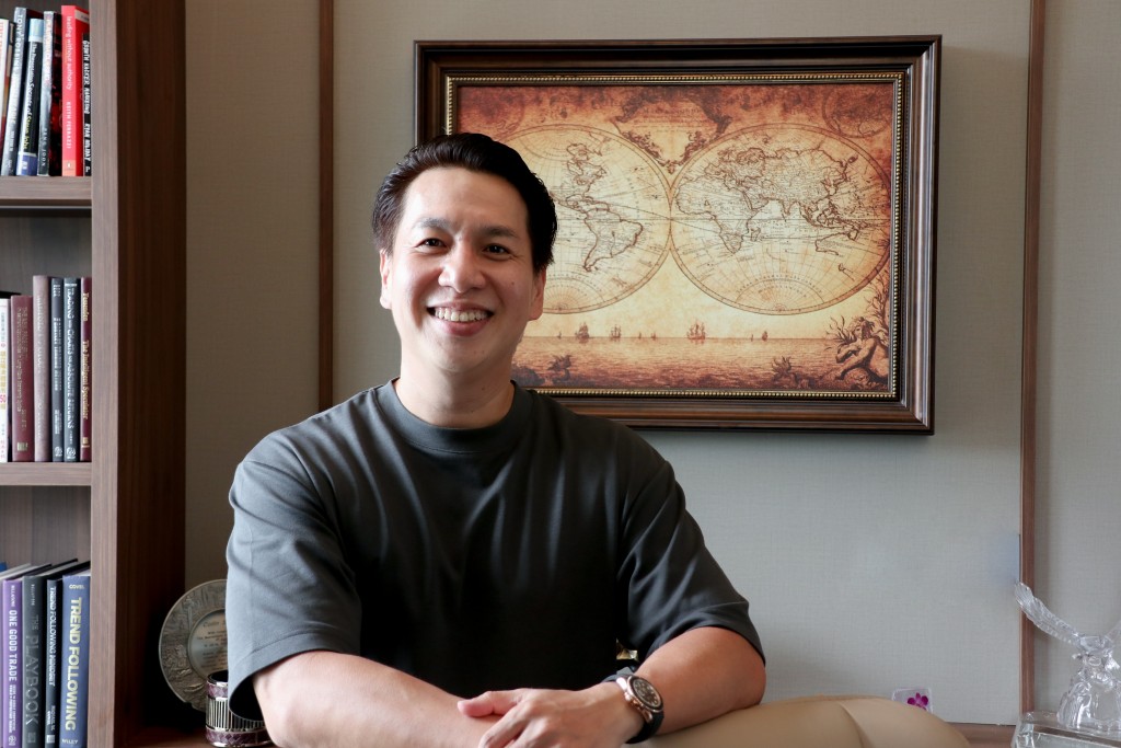 Collin Seow at his desk